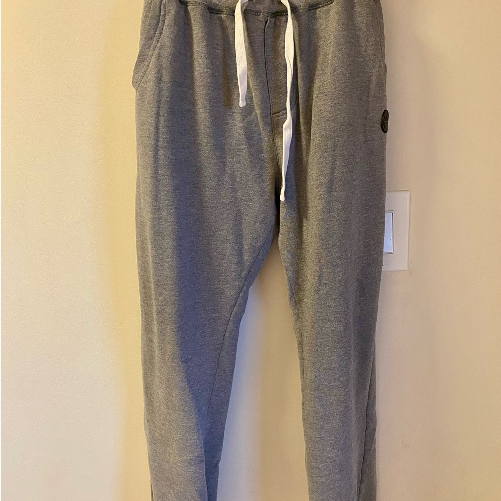 Aeropostale Heather Gray Joggers with White Tie